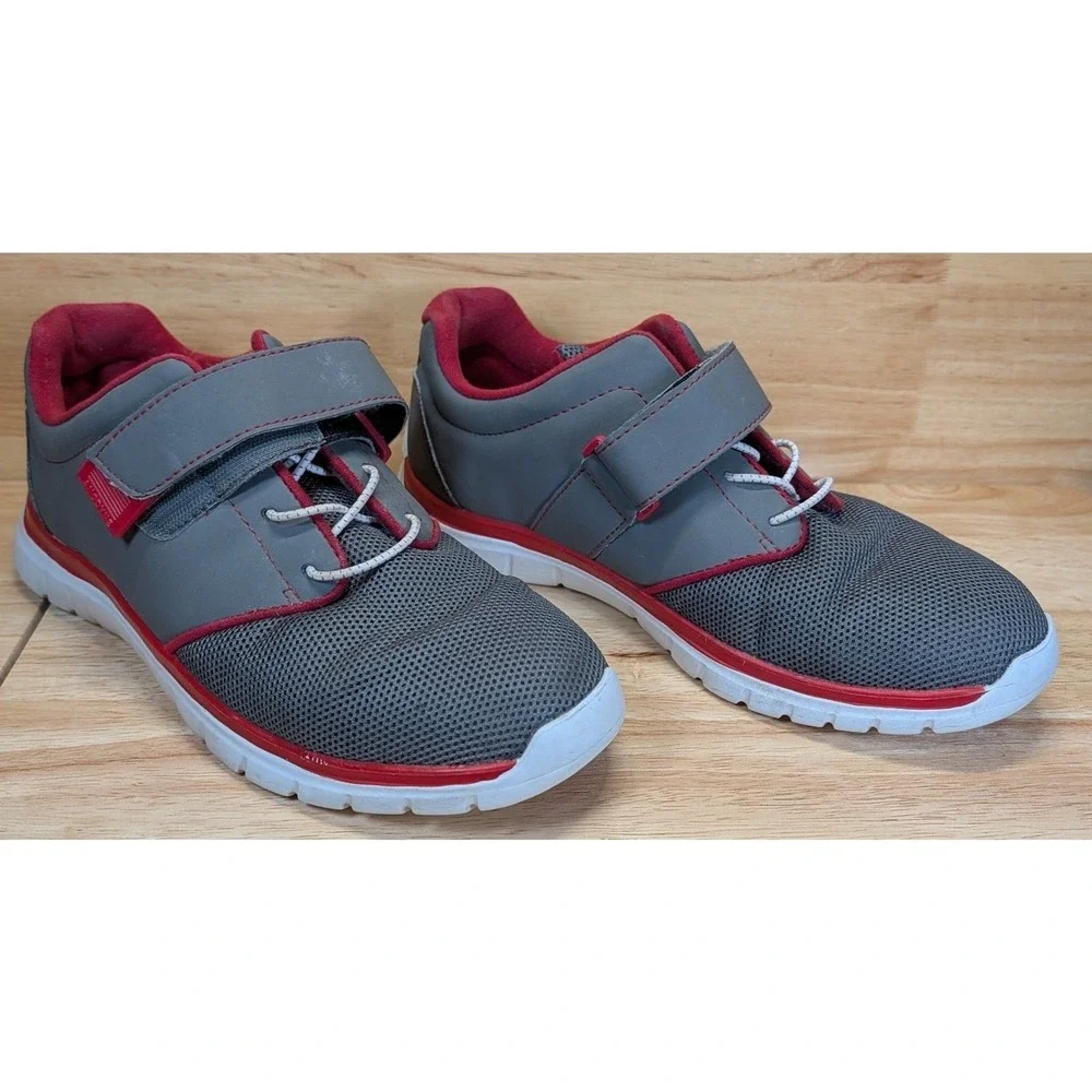Anodyne‎ No. 46 Men's Comfort Walking Shoes Gray Red Size 8M Diabetic Sneaker